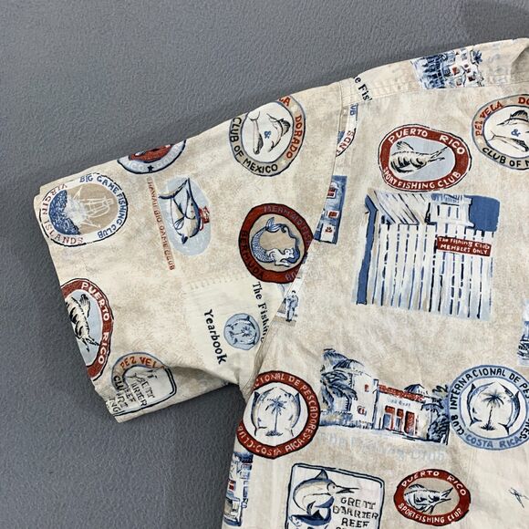 Hook & Tackle Reverse Print Fishing Shirt XL Bahamas Virgin Islands - Picture 3 of 16